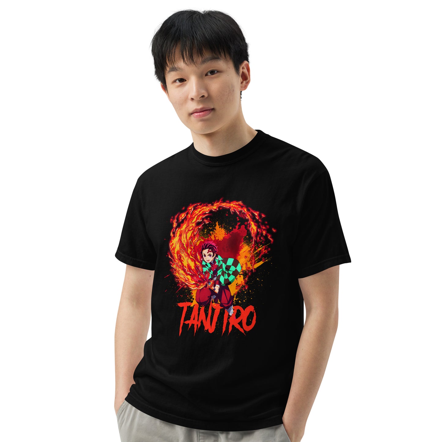 Demon Slayer Graphic Tee - Tanjiro Sun Breathing