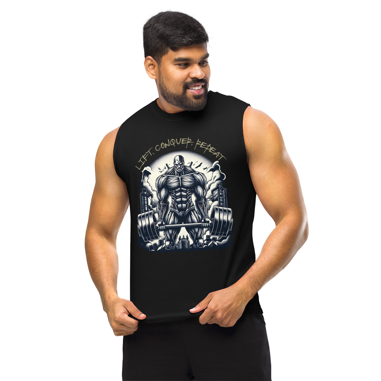 AOT workout shirt - Lift, Conquer, Repeat